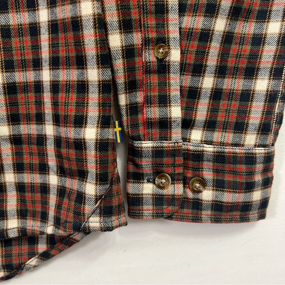 Fjallraven Stig Flannel Shirt Long Sleeve Button Up Men’s Medium Slim Fit Plaid - Picture 2 of 10